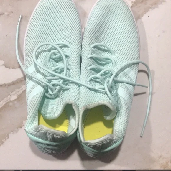 adidas Court Adapt Women Casual Athletic Shoes Size 11 Color Mint Green & White - Picture 2 of 7